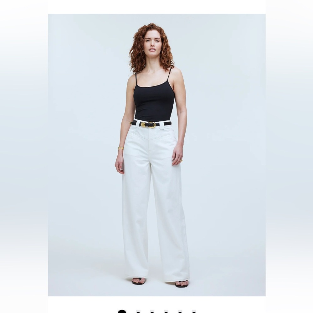 Madewell Curvy Superwide Leg Jean NWT in white